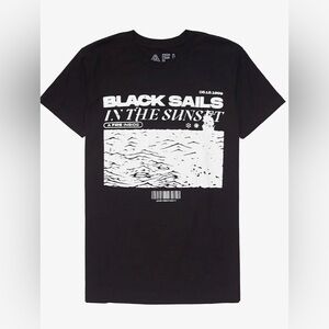 AFI-Black Sails In The Sunset Album Art TShirt-Junior’s Size: Small-Black-NEW!!